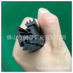 Aluminum Profile Accessories Insert Strip Fixing Sealing Elastic Insert Strip Slot 6 Slot 8 Black Rubber Insert Strip