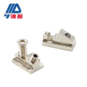 Deying Industrial Aluminum Profile Accessories 3040 Internal Slot Clip Connector Internal Right Angle Slot Fastener Boat Type Fixing Bracket