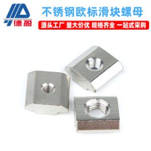 Stainless Steel European Standard Slider Nut Aluminum Profile Accessories 3030 4040 M4 M5 M6 M8 Square Insert Nut