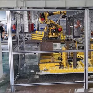 Robot Welding Booth Automation Production Equipment Booth Custom Made Assembly Line Robot Safety Partition Fence Custom