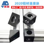 Deying Industrial Aluminum 3D Printer Aluminum Frame Accessories 2020 Triangular Corner Bracket 3D V Profile Slot Connector