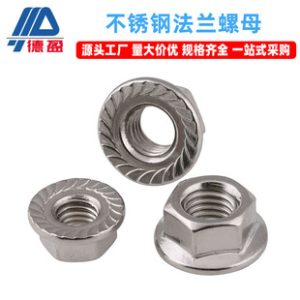 Stainless Steel Flange Nut M8 Outer HexNut Industrial Aluminum Profile Accessories M8 Stainless Steel 304 Anti-Slip Nut