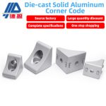 Industrial Aluminum Profile 3030 Aluminum Alloy Solid 4040 Heavy-Duty Thickened Corner Bracket Connector 90° Die-Cast Corner Bracket