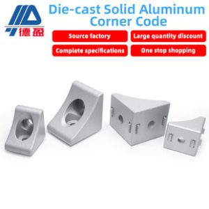 Industrial Aluminum Profile 3030 Aluminum Alloy Solid 4040 Heavy-Duty Thickened Corner Bracket Connector 90° Die-Cast Corner Bracket