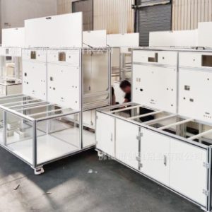 Aluminum Profile Equipment Cabinet Custom Automation Production Line Instrument Equipment Cabinet Frame Rack Custom Made from Drawings