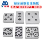 Deying Industrial Aluminum Profile 4080 6060 8080 End Face Connecting Plate M12 M14 M16 Caster Leveling Foot Connecting Plate